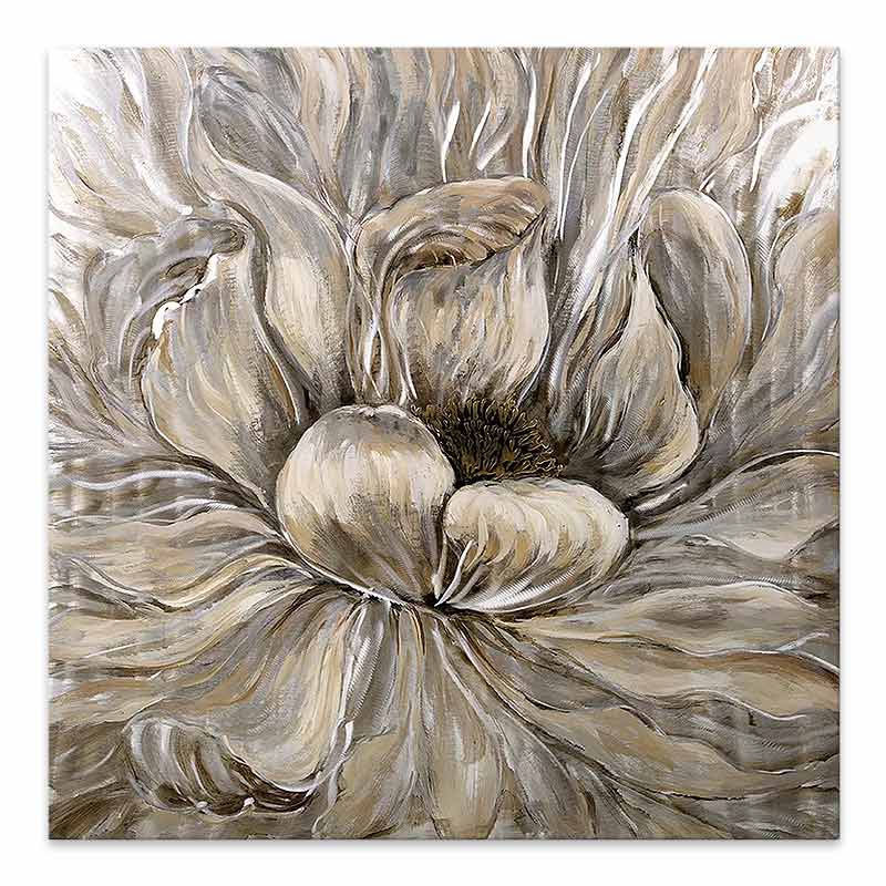 Картина върху платно "Golden Flowers" дигитален печат 50x50x3cm.