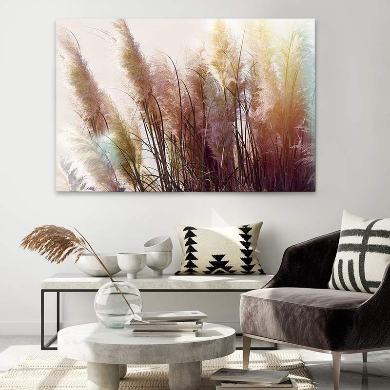 Картина "Soft Pampas" върху платно дигитален печат 90x60x3cm.