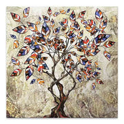 Картина "Tree And Leaves" върху платно дигитален печат 50x50x3cm.