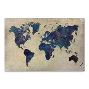 Картина "World Map" върху платно дигитален печат 75x50x3cm.