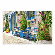 Картина "Greek Street Tavern" върху платно дигитален печат 60x40x3cm.