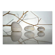 Картина "Stones and Branches" върху платно дигитален печат 90x60x3cm.