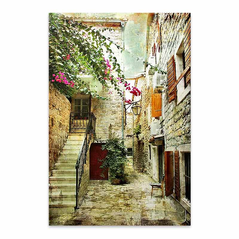 Картина върху платно "Picturesque Neighborhood" дигитален печат 40x60x3cm.