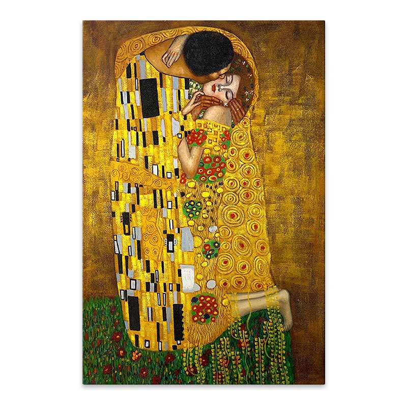 Картина върху платно "The Kiss" дигитален печат 60x90x3cm.