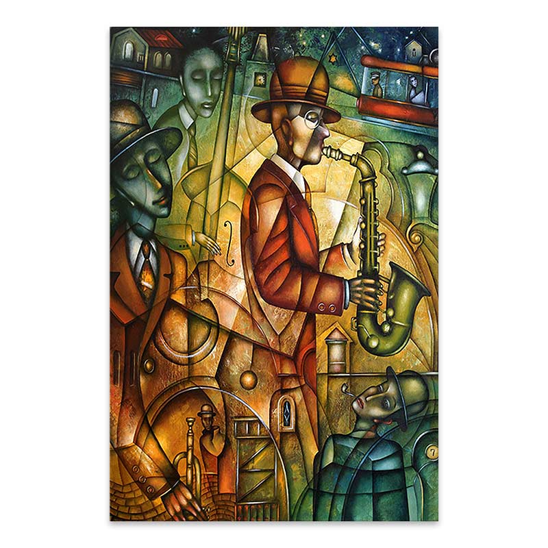 Картина "Street Artists" върху платно дигитален печат 50x75x3cm.