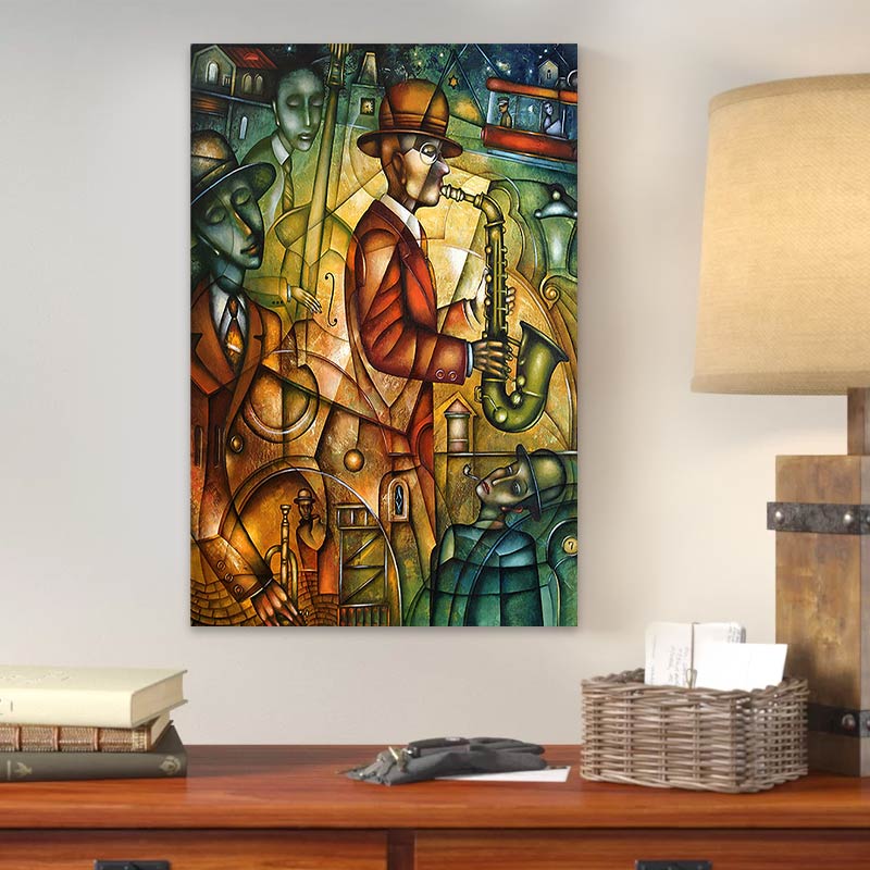 Картина "Street Artists" върху платно дигитален печат 50x75x3cm.