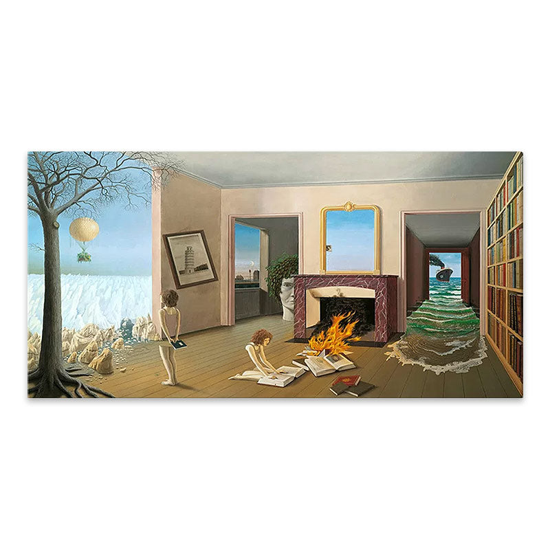 Картина върху платно "Entre Les Trous De La Memoire" дигитален печат 80x40x3cm.