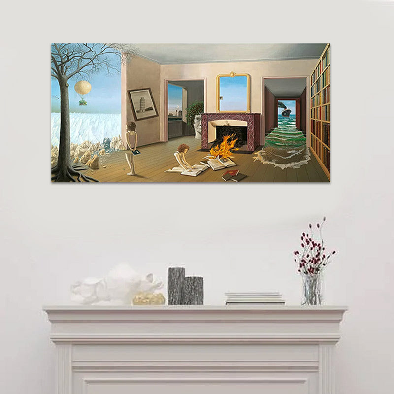 Картина върху платно "Entre Les Trous De La Memoire" дигитален печат 80x40x3cm.