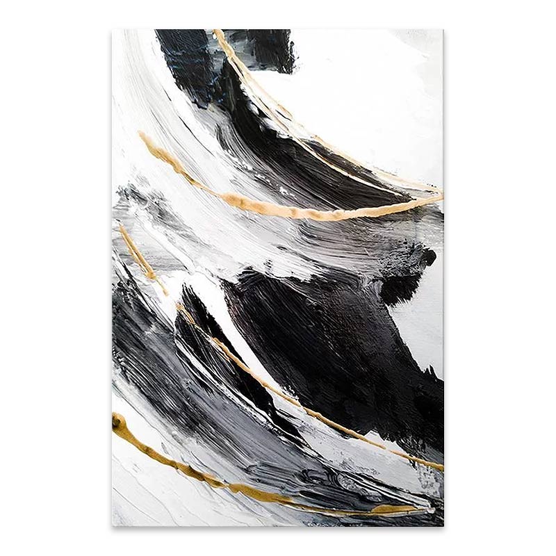 Картина върху платно "Golden And Silver Reflections" дигитален печат 50x75x3cm.