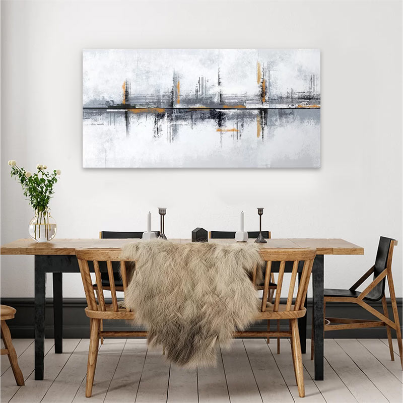 Картина върху платно "Port" дигитален печат 80x40x3cm.