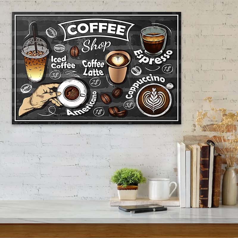Картина върху платно "Coffee Table" дигитален печат 60x40x3cm.