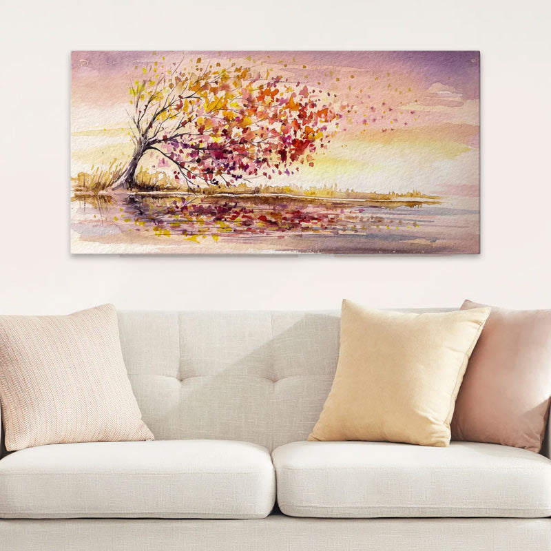 Картина на платно "Tree In The Wind" дигитален печат 140x70x3cm.