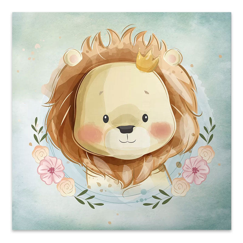 Картина на платно "Baby Lion" дигитален печат 40x40x3cm.