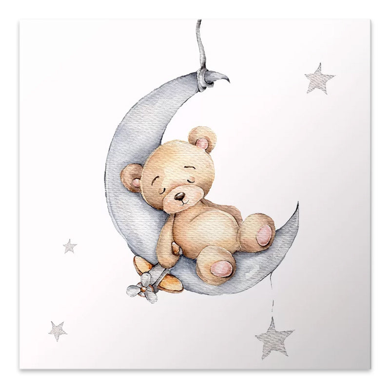 Картина "Baby Bear" дигитален печат върху платно 40x40x3cm.