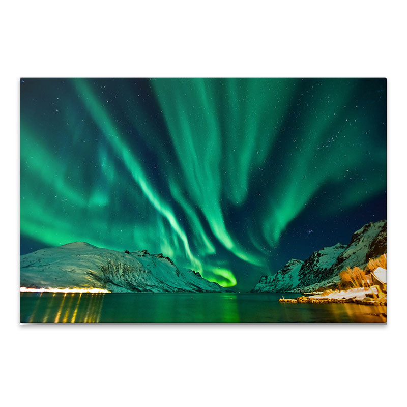 "Aurora Borealis" картина на платно дигитален печат 100x70x3cm.