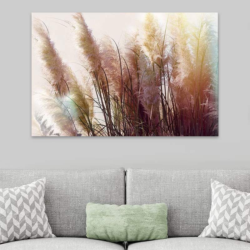 Картина на платно "Soft Pampas" дигитален печат 125x80x3cm.