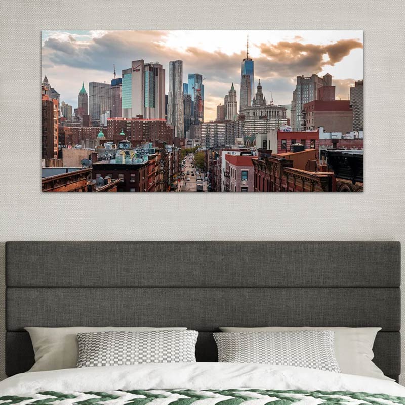 Картина на платно "New York Manhattan" дигитален печат 140x70x3cm.