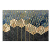 Картина на платно "Golden Cubes" дигитален печат 100x70x3cm.