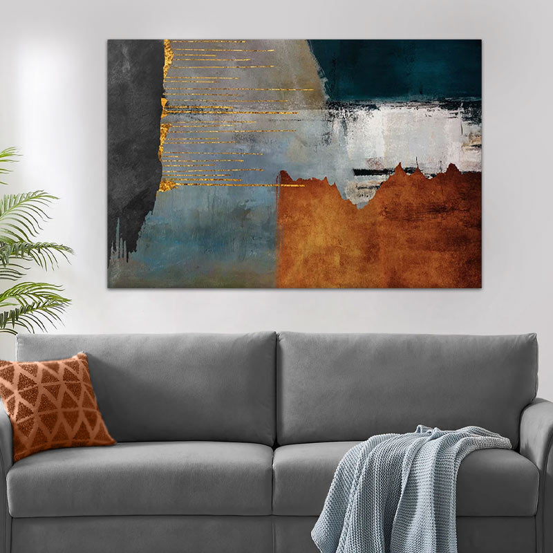 Картина на платно "Abstract Retro" дигитален печат 140x70x3cm.