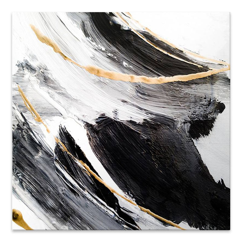 Картина на платно "Golden And Silver Reflections" дигитален печат 100x100x3cm.