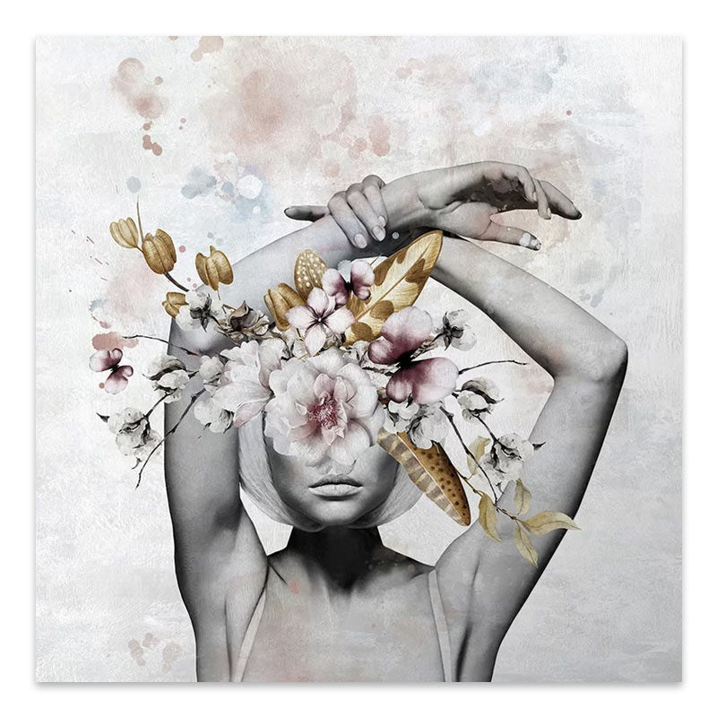 Картина на платно "Hidden Face" дигитален печат 100x100x3cm.