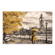 Картина на платно "Big Ben And Yellow Leaves" дигитален печат 125x80x3cm.