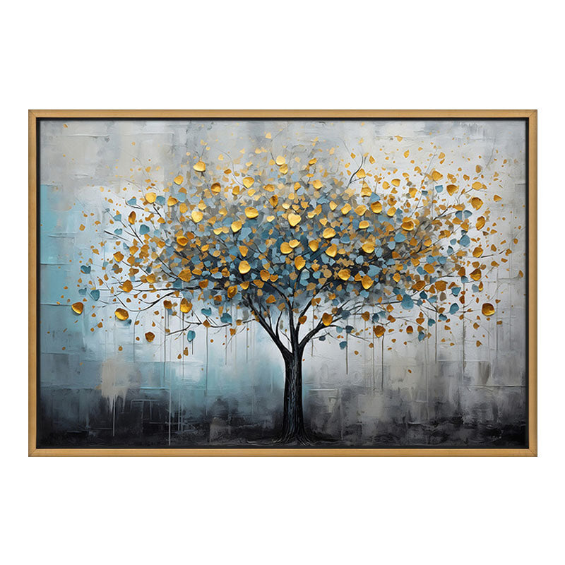 Картина на платно "Gold Tree" дигитален печат с рамка 140x100x3cm.