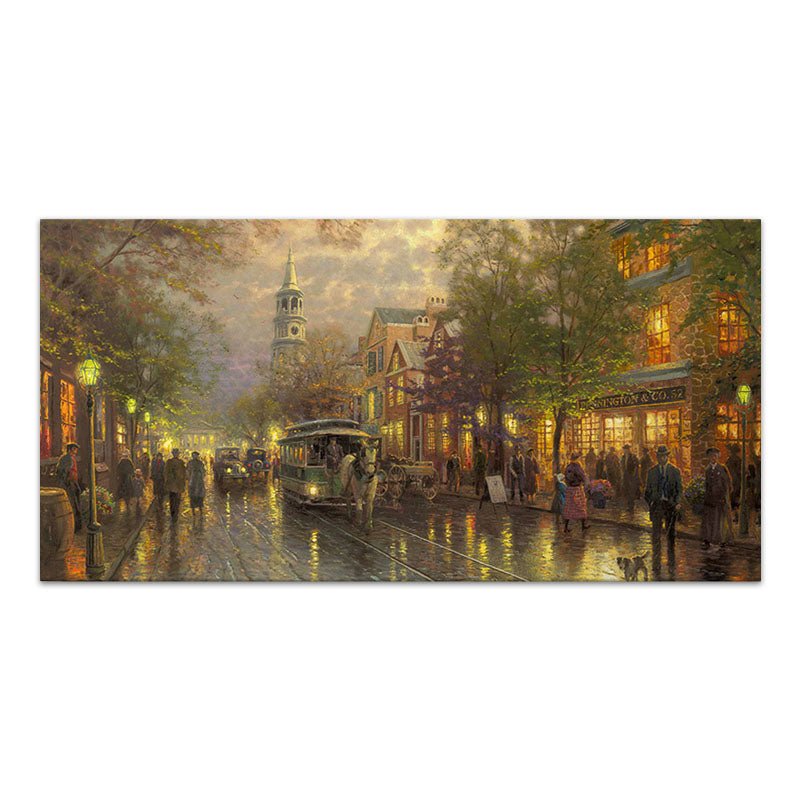 Картина на платно "Wet Streets" дигитален печат 140x70x3cm.