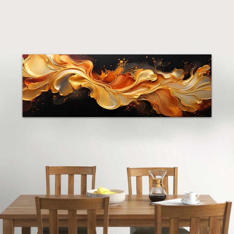 Картина на платно "Abstract Heat Wave" дигитален печат 150x50x3cm.