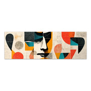 Картина на платно "Abstract Faces" дигитален печат 150x50x3cm.