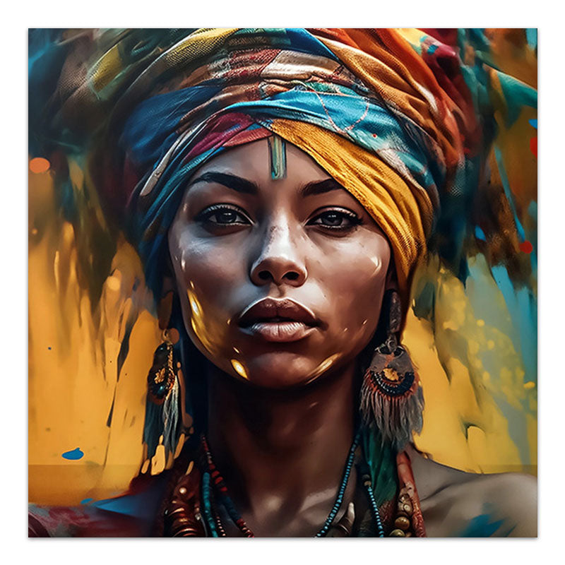 Картина на платно "Powerful Woman" дигитален печат 60x60x3cm.