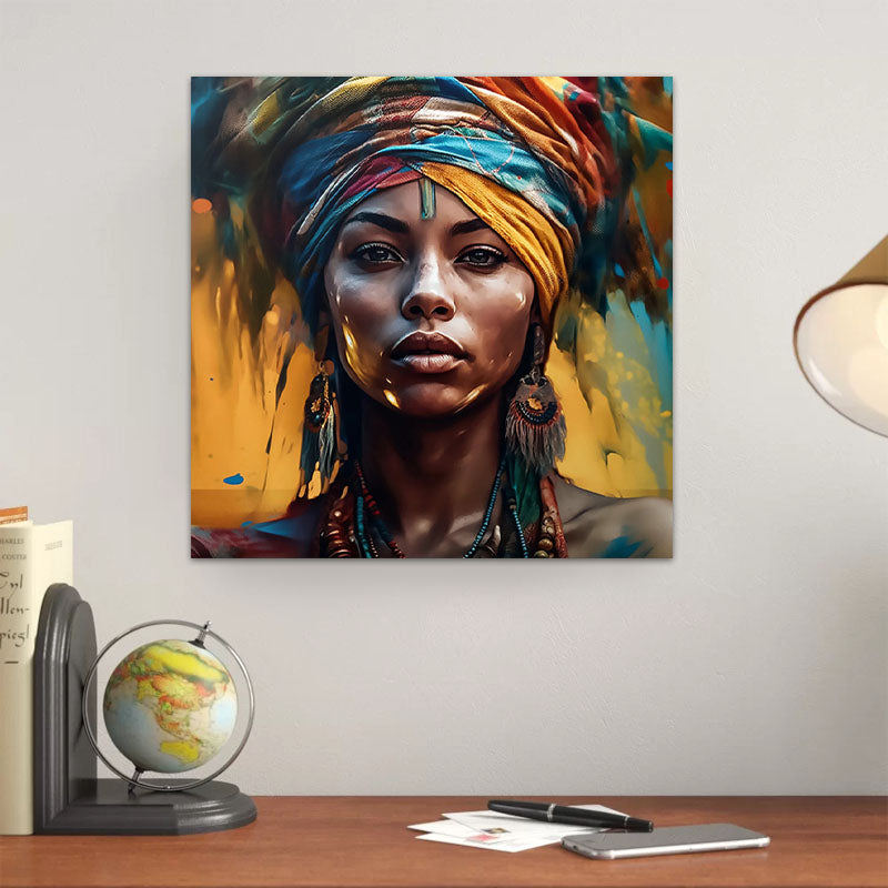 Картина на платно "Powerful Woman" дигитален печат 60x60x3cm.