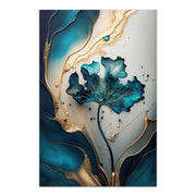 Картина на платно "Emerald Flower" дигитален печат 70x100x3cm.
