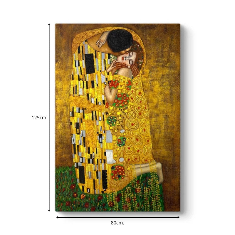 Картина "The Kiss" дигитален печат върху платно 80x125x3cm.