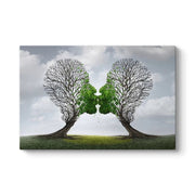 Картина "Trees Growing With Love" дигитален печат върху платно 100x70x3cm.