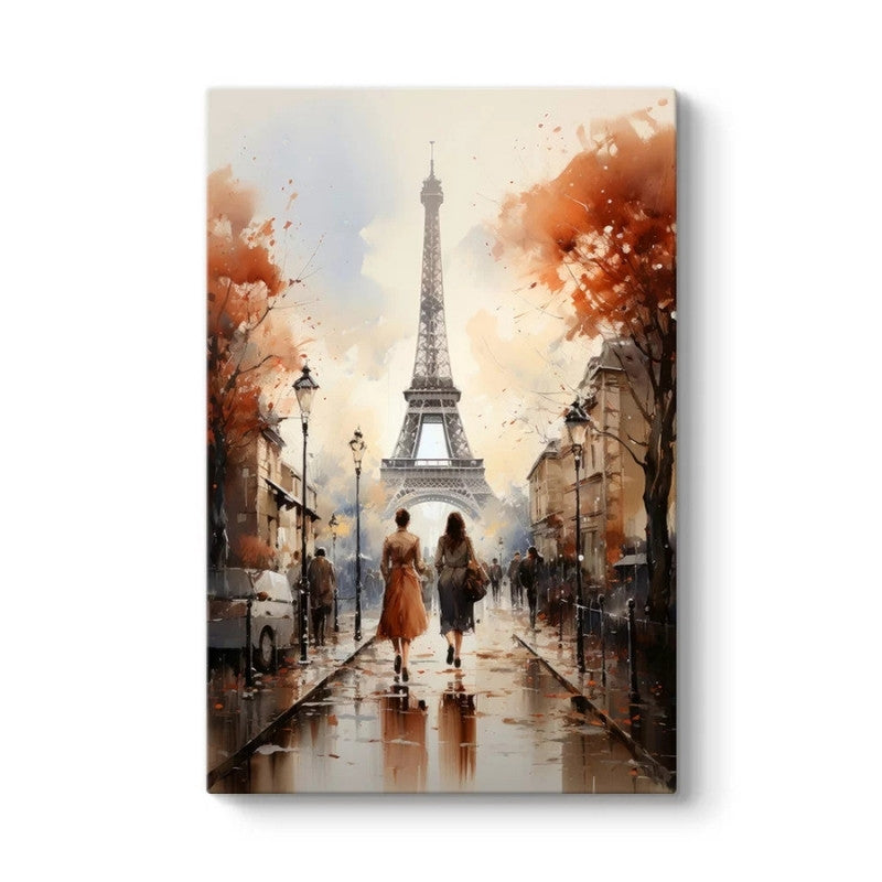 Картина "Autumn in Paris" дигитален печат върху платно 70x100x3cm.