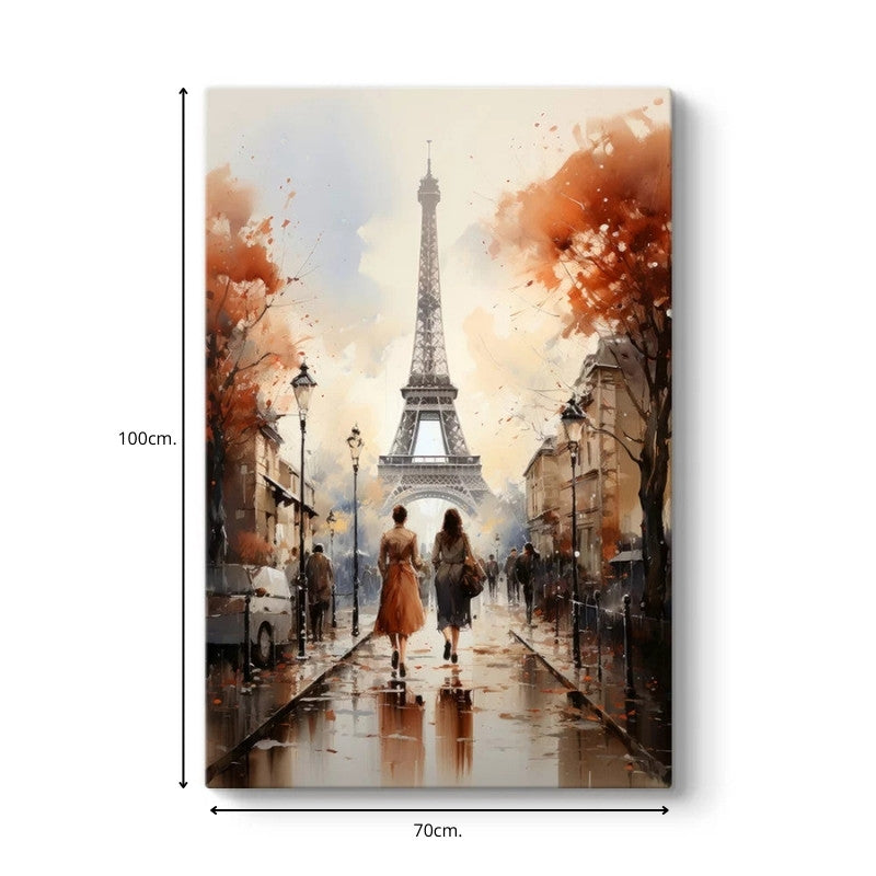 Картина "Autumn in Paris" дигитален печат върху платно 70x100x3cm.