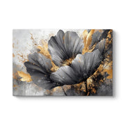 "Flowers Whispering in the Night" картина върху платно дигитален печат 140x100x3cm.