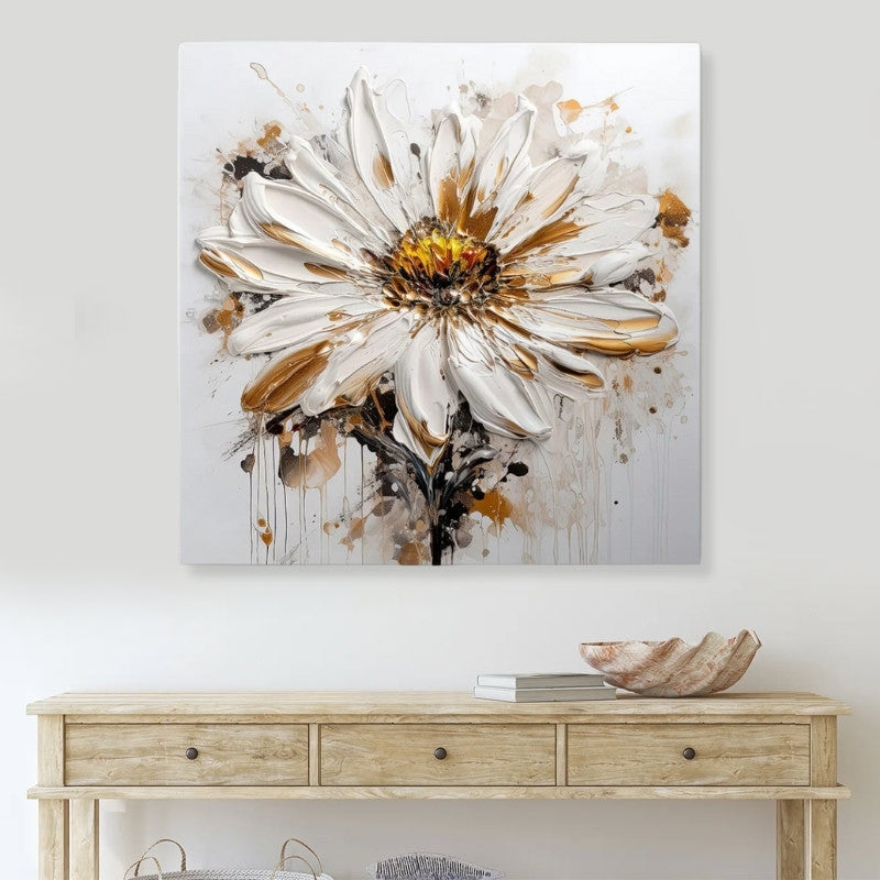 "Daisy" картина върху платно дигитален печат 80x80x3cm.