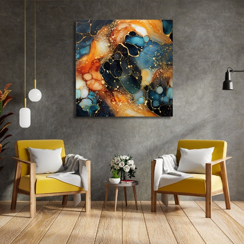 Картина "Universal Texture Abstract" дигитален печат върху платно 100x100x3cm.