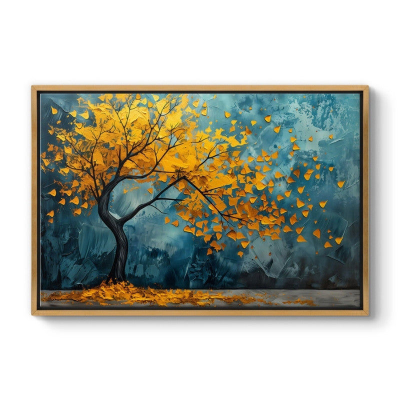 "Windblown Tree" картина върху платно дигитален печат с рамка 140x100x3cm.