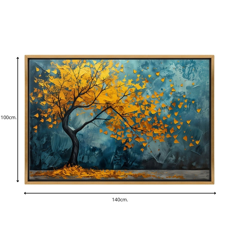 "Windblown Tree" картина върху платно дигитален печат с рамка 140x100x3cm.