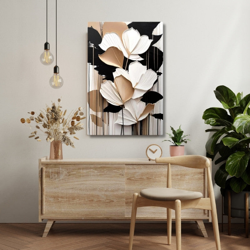 Картина "Abstract Flower" дигитален печат върху платно 70x100x3cm.