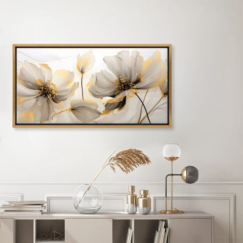 Картина "Ethereal Blossom" дигитален печат върху платно с рамка 120x60x3cm.