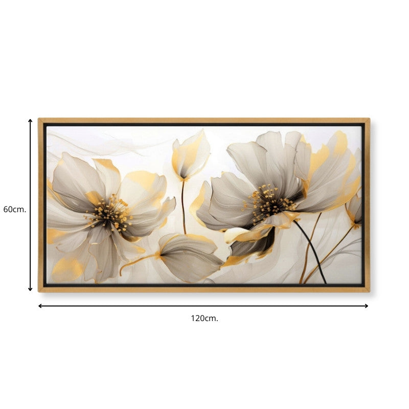 Картина "Ethereal Blossom" дигитален печат върху платно с рамка 120x60x3cm.