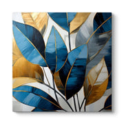 "Botanical Leaves" картина върху платно дигитален печат 100x100x3cm.