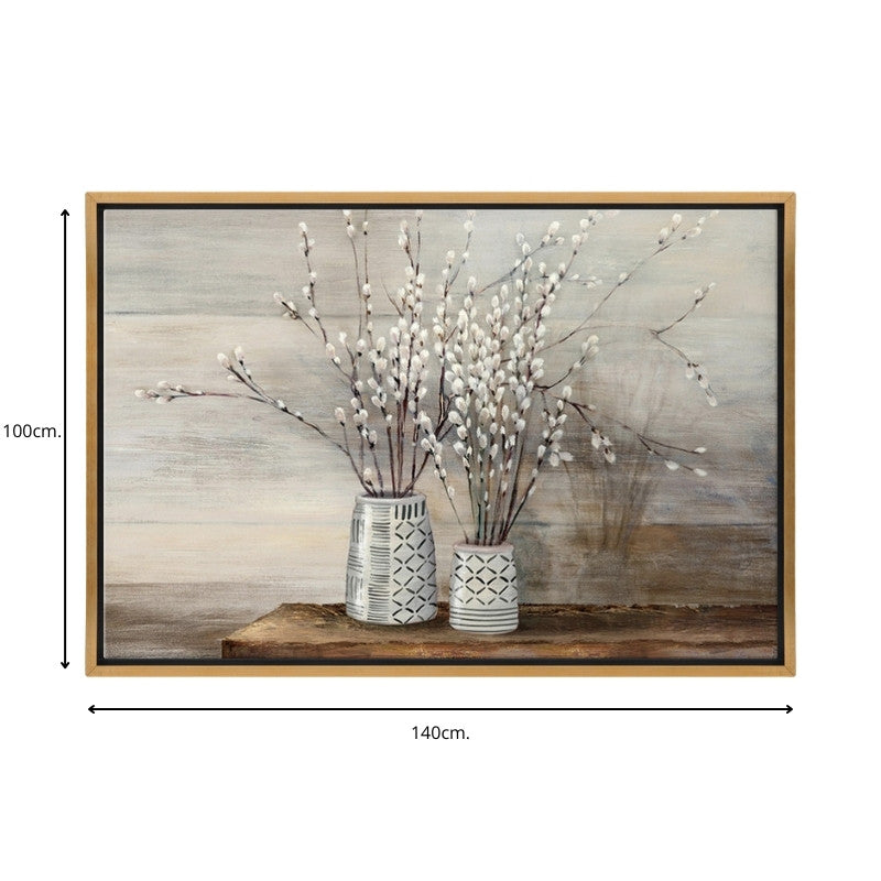 Картина "Willow Flowers" дигитален печат върху платно с рамка 140x100x3cm.