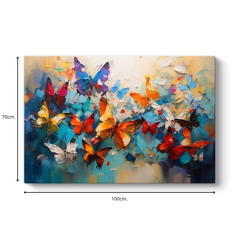 Картина "Festival of Butterflies" дигитален печат върху платно 100x70x3cm.
