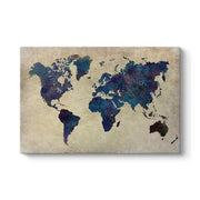 "World Map" картина върху платно дигитален печат 125x80x3cm.