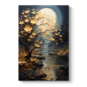 Картина "Dance of Flowers in Moonlight" дигитален печат върху платно 60x90x3cm.